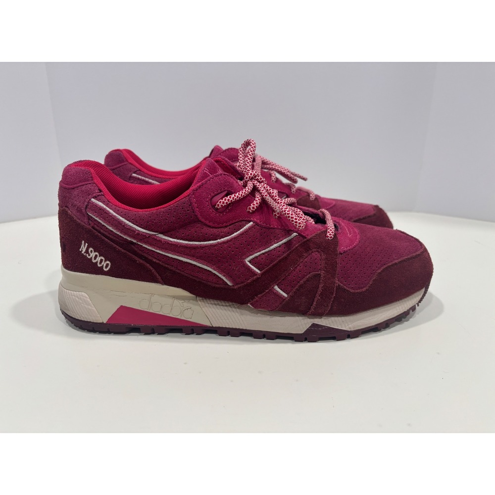 Diadora N9000 Mens Size 11 Burgundy Magenta Suede Sneakers 501.170121-55029